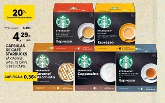 Continente Cápsulas de Café Starbucks promoção