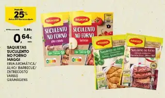 Saquetas Suculento No Forno Maggi