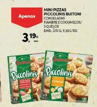 Continente Mini Pizzas PIccolinis Buitoni 270g promoção