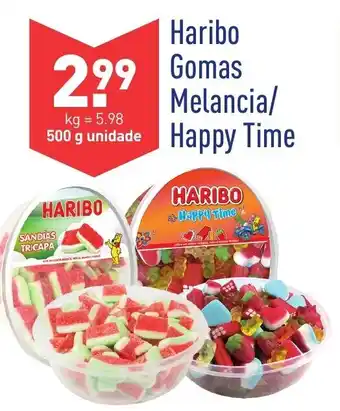 ALDI Haribo Gomas Melancia/ Happy Time 500g promoção