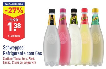 ALDI Schweppes Refrigerante com Gás 1L promoção