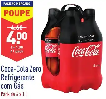 ALDI Coca-Cola Refrigerante com Gás Pack de 4x1L promoção