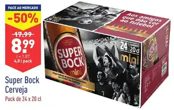 ALDI Super Bock Cerveja Pack de 24x20cl promoção