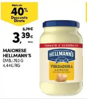 Continente Maionese Hellmann's 763g promoção
