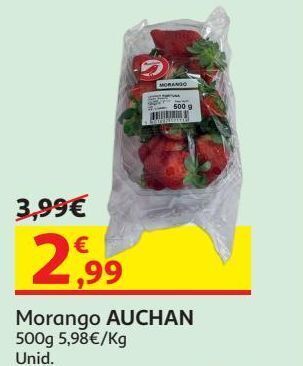 Auchan Morango auchan 500 g promoção