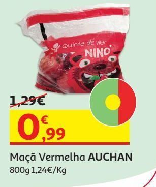 Auchan Maçã vermelha 800 g promoção