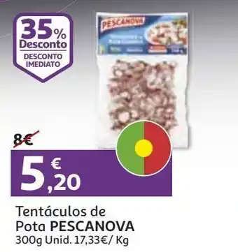Auchan Tentaculos pota pescanova cozidos 300g promoção