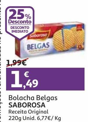Bolacha saborosa belgas receita original 220 g