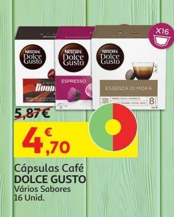 Auchan Cápsulas dolce gusto promoção