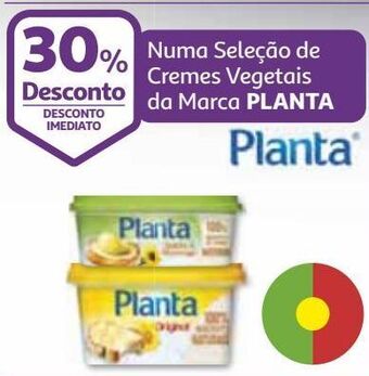 Auchan Creme vegetal planta promoção