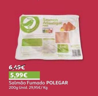 Auchan Salmão polegar fumado 200 gr promoção