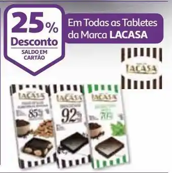 Auchan Tablete chocolate lacasa promoção
