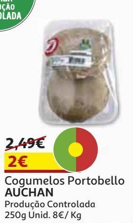 Auchan Cogumelos portobello auchan produção controlada 250 g promoção