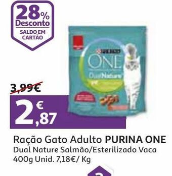 Auchan Ração gato adulto purina one promoção