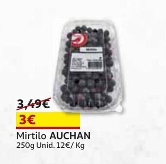 Auchan Mirtilo auchan 250 g promoção