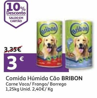 Auchan Comida húmida cão bribon promoção