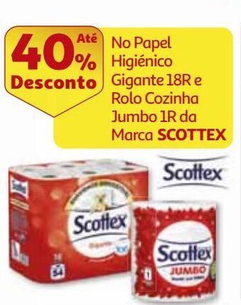 Auchan Papel higiénico scottex promoção
