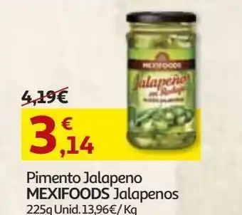 Auchan Pimento jalapeno mexifoods jalapenos 225g promoção