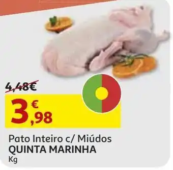Auchan Pato inteiro quinta marinha c/miudos cx-4 promoção