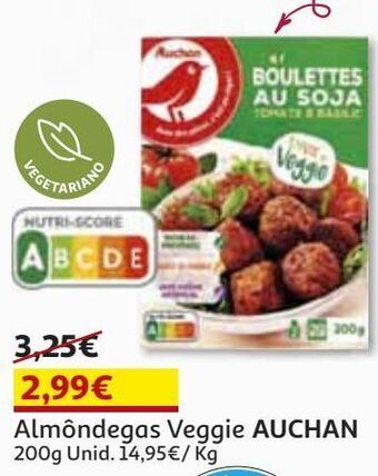 Auchan Almôndegas auchan veggie 200 g promoção