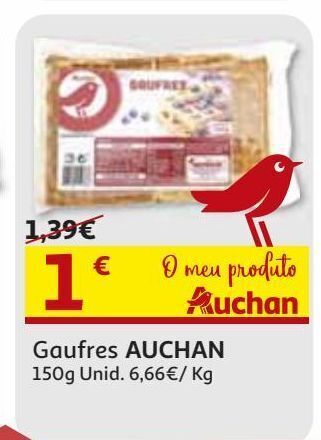 Auchan Gaufres auchan 150 g promoção