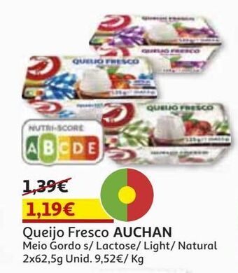 Auchan Queijo fresco auchan promoção