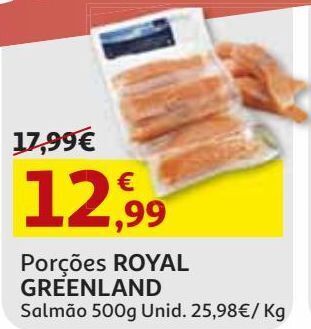 Auchan Porções royal greenland salmão 500g promoção