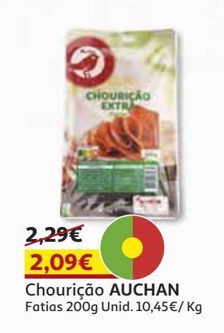 Auchan Chouricao auchan fatias 200g promoção