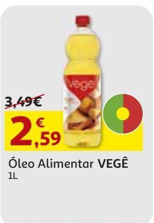 Auchan Óleo alimentar vegê 1l promoção