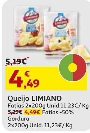 Auchan Queijo limiano promoção
