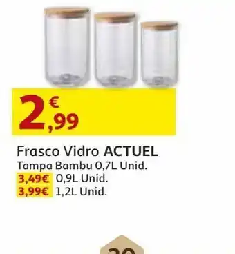 Auchan Frasco vidro actuel promoção