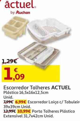 Auchan Escorredor talheres actuel promoção