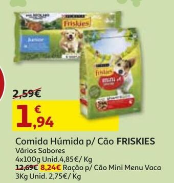 Auchan Ração cão friskies promoção
