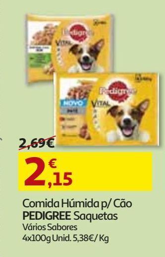 Auchan Comida húmida cão pedigree promoção
