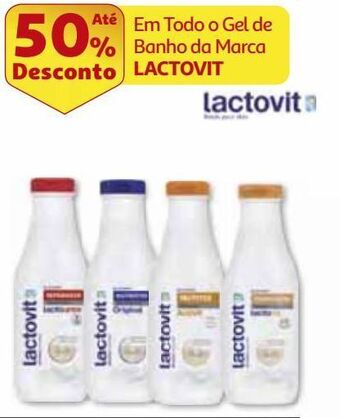 Auchan Gel de banho lactovit promoção
