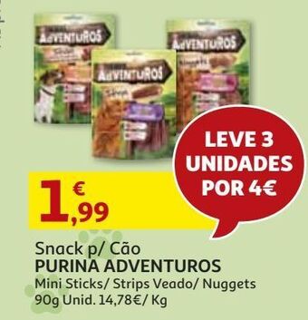 Auchan Snack cão adventuros purina promoção