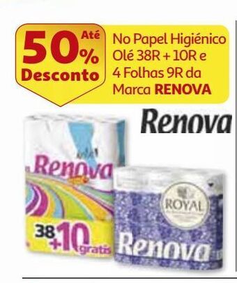 Auchan Papel higiénico renova promoção