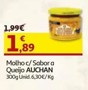 Auchan Molho c/sabor a queijo auchan 300 g promoção