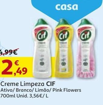 Auchan Creme limpeza cif promoção