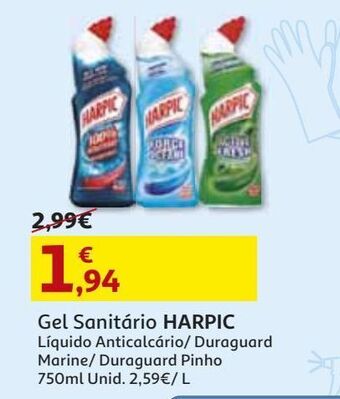 Auchan Gel sanitário harpic promoção
