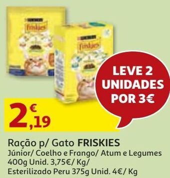 Auchan Ração gato friskies promoção