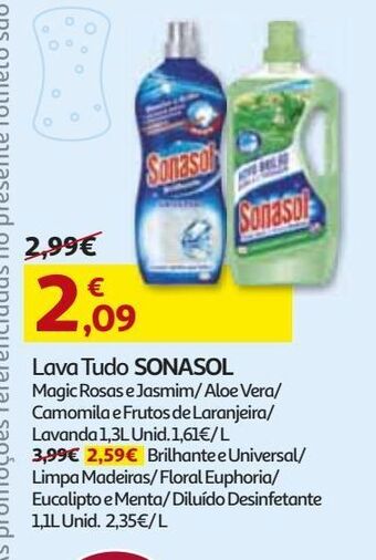 Auchan Lava tudo sonasol promoção
