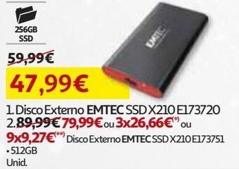 Auchan Disco externo emtec promoção