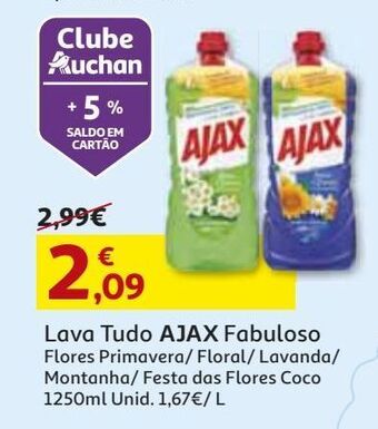 Auchan Lava tudo ajax promoção