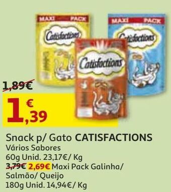 Auchan Snack gato catisfactions promoção