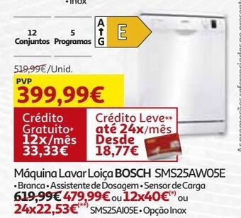 Maquina lavar loiça bosch