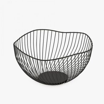 Fruteira metal black twist 25.5cm