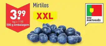 ALDI Mirtilos XXL 500g promoção