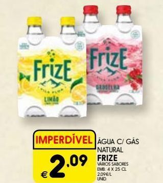 Água com gás frize