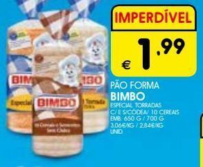 Meu Super Pão de forma bimbo promoção